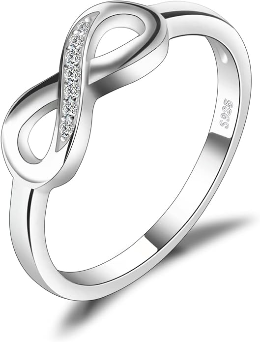 Diamond Accent Double Heart Promise Ring in Sterling Silver